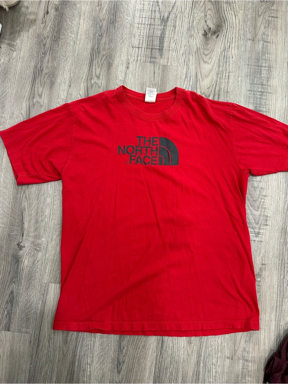 The North Face Red Crewneck T-Shirt - Men's XL